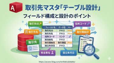 取引先マスタ「テーブル設計」