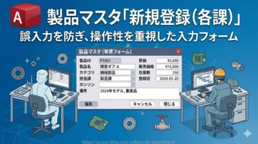 製品マスタ「新規登録（各課）」