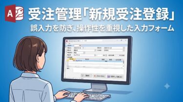 Accessマクロで作る 受注管理「新規登録」フォームの作り方